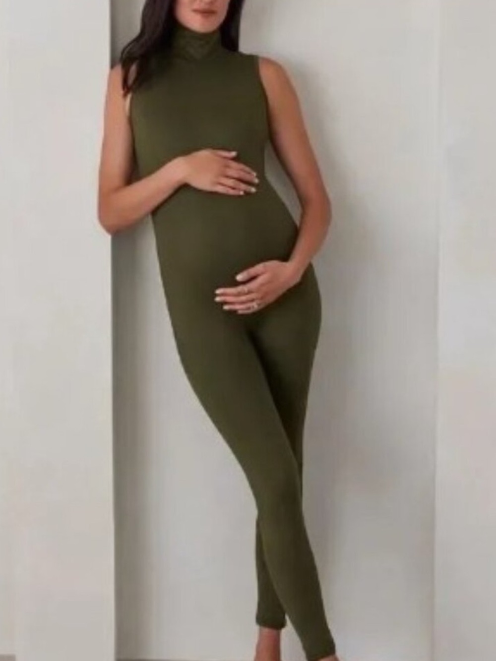 Bumpsuit The Stevie Maternity Unitard NWT Green - Picture 4 of 4